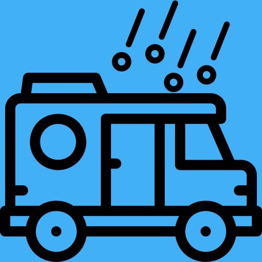 camper-van-grele bleu